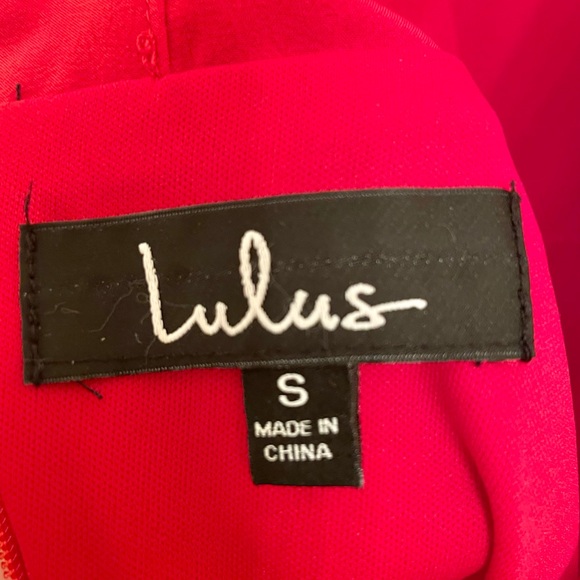 Lulu’s Red Halter Skater Dress, Racerback | Size Small - Picture 4 of 8